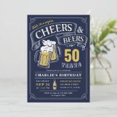 Elke ouderdomskaas en bier verrassendag kaart (Staand voorkant)