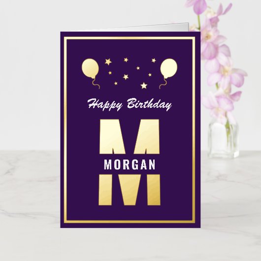 Elke Paars-blanke leeftijd Folie Wenskaart (Orchidee)