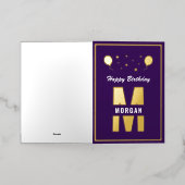 Elke Paars-blanke leeftijd Folie Wenskaart (Buiten Laag)