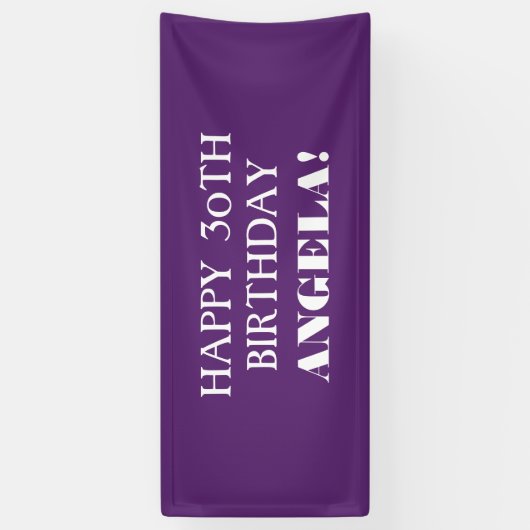 Elke Paarse zondebok van de Leeftijd Spandoek (Verticaal)