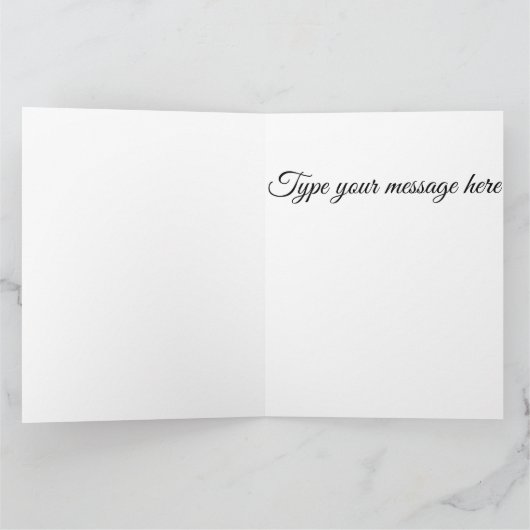 Elke pagina Eenvoudige foto op maat van de Birthda Kaart (Binnen)