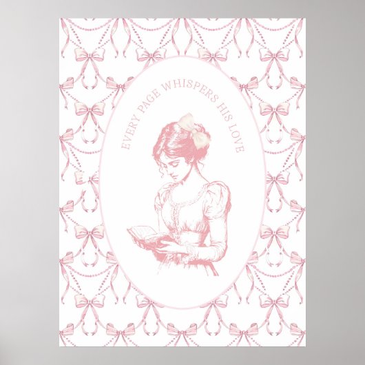 Elke Pagina Fluistert Zijn Liefde Muurkunst Poster (Voorkant)