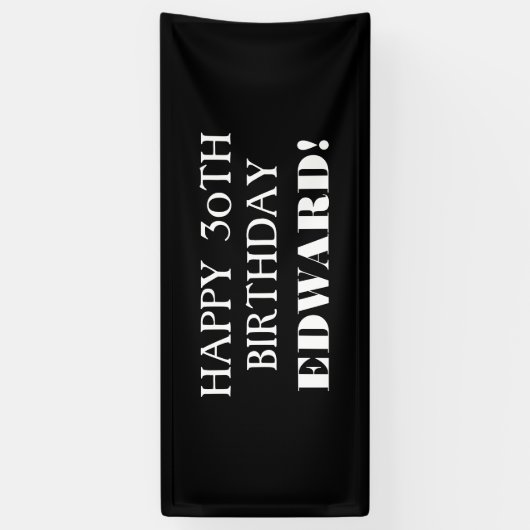 Elke pagina zwarte witte, fijne zoldbanner spandoek (Verticaal)