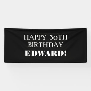 Elke pagina zwarte witte, fijne zoldbanner spandoek