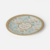 Elke partij, 7-inch Bord met rondetafelpapier (Gekanteld)