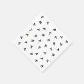 Elke partij brieven zwart-wit modern papier servki servet (Hoek)