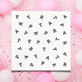 Elke partij brieven zwart-wit modern papier servki servet