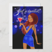 Elke Partij-vieringsblauw Kaart (Voorkant)