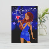 Elke Partij-vieringsblauw Kaart (Staand voorkant)