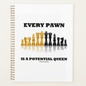 Elke pion is een potentiële Queen Chess Gezegde Hu Planner (Voorkant)