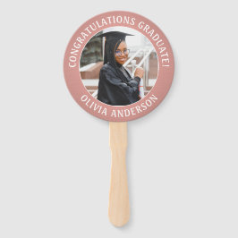 Elke prijsopgave 2 Fotoroze roze roodbruine Afstud Handwaaier