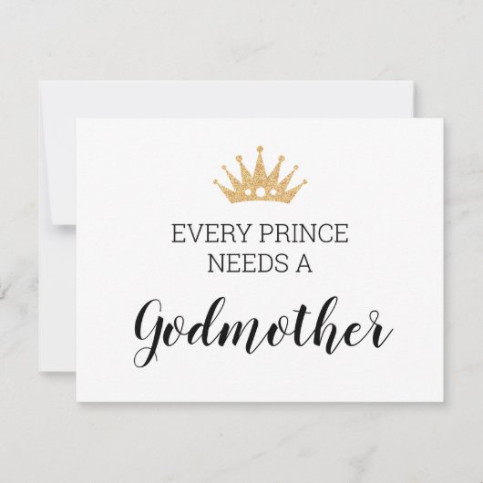 Elke prins heeft een godmoeder nodig. kaart (Voorkant)