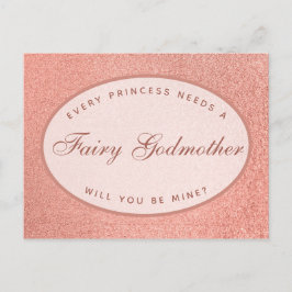 Elke Prinses heeft een Goede Fee Roze Goud Briefkaart