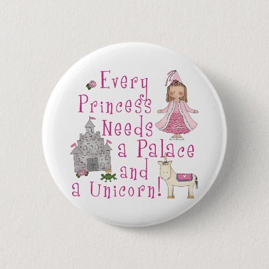 Elke prinses ronde button 5,7 cm (Voorkant)