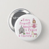 Elke prinses ronde button 5,7 cm (Voorkant /achterkant)