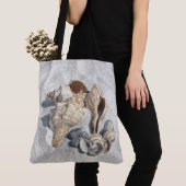 Elke reeks schelpen op het zand tote bag (Dichtbij)
