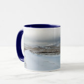 Elke reis begint.............. mok (Voorkant links)