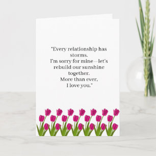 elke relatie wordt geconfronteerd met stormen lief kaart