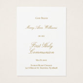 Elke religieuze gebeurtenis Herinneringskaart Visitekaartje (Achterkant)