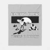 Elke Rick heeft een morty nodig Fleece Deken (Voorkant)