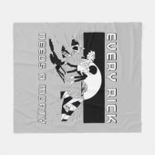 Elke Rick heeft een morty nodig Fleece Deken (Voorkant (Horizontaal))