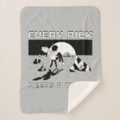 Elke Rick heeft een morty nodig Sherpa Deken (Voorkant)
