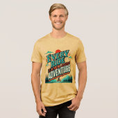 Elke rit is een nieuw avontuur Tri-Blend Shirt (Voorkant volledig)