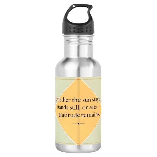 Elke Ritme van het leven Dankbaarheid Blijft Waterfles (Voorkant)