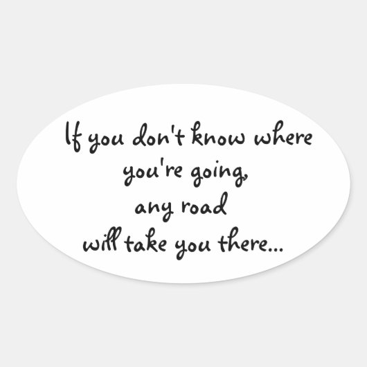 Elke Road-Oval sticker (Voorkant)