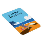 Elke scène, Surf bord, stoel, oceaan Magneet (Rechterzijde)