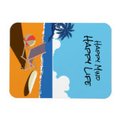 Elke scène, Surf bord, stoel, oceaan Magneet (Horizontaal)