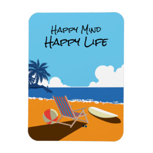 Elke scène, Surf bord, stoel, oceaan Magneet