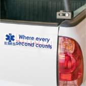 elke seconde tellen bumpersticker (Op Truck)