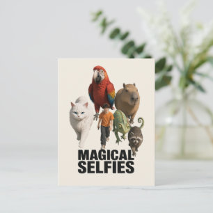 Elke selfie is een magische ontmoeting briefkaart