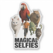 Elke selfie is een magische ontmoeting sticker (Voorkant)