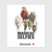 Elke selfie is een magische ontmoeting sticker (Vel)