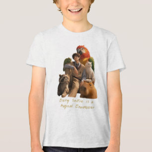 Elke Selfie is een Magische Ontmoeting Tri-Blend Shirt