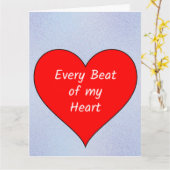 Elke slag van mijn hart kaart (Gele Bloem)