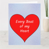 Elke slag van mijn hart kaart (Voorkant)