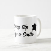 Elke slok brengt een glimlach Mok (Voorkant rechts)