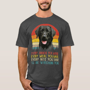 Elke snack die je doet, maakt een zwarte labrador t-shirt