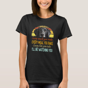 Elke snack die je elke maaltijd maakt die je zwart t-shirt