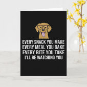 Elke snack die je maakt Elke maaltijd die je bakt  Kaart (Gele Bloem)