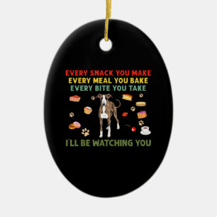 Elke snack die je maakt elke maaltijd die je gebru keramisch ornament