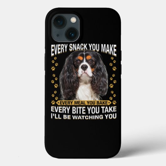 Elke snack die je maakt grappige Cavalier King Cha Case-Mate iPhone Case (Achterkant)