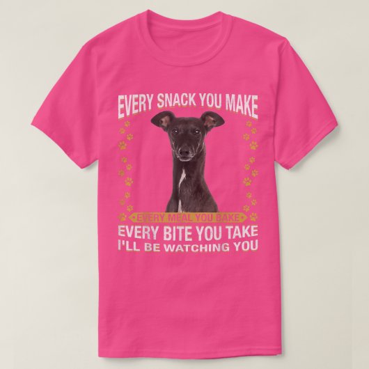 Elke snack die je maakt grappige mam, hond t-shirt (Design voorkant)