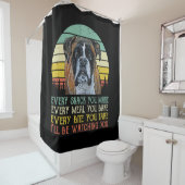 Elke snack die je maakt van Boxer hond Funny Dog m Douchegordijn (In situ)