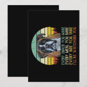 Elke snack die je maakt van Boxer hond Funny Dog m Feestdagenkaart (Voorkant / Achterkant)