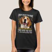 Elke snack die je van Beagle Dog mam doet pap T-shirt (Voorkant)