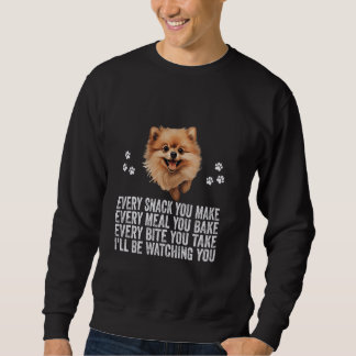 Elke snack maak je grappige Pommerse hond papa mam Trui